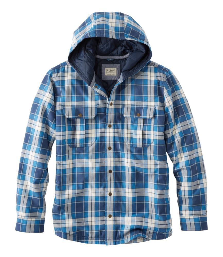 plaid shirt hoodie men's