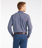 Wrinkle Free Brushed Cotton Sportshirt, Slightly Fitted Long-Sleeve Plaid