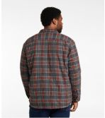 Men's Sherpa-Lined Scotch Plaid Shirt, Slightly Fitted