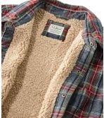 Men's Sherpa-Lined Scotch Plaid Shirt, Slightly Fitted at L.L. Bean