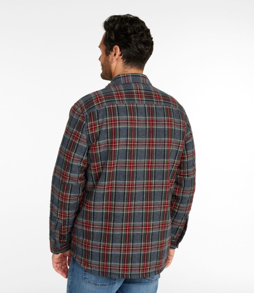 Men's Sherpa-Lined Scotch Plaid Shirt, Slightly Fitted | Flannel Shirts at L.L.Bean