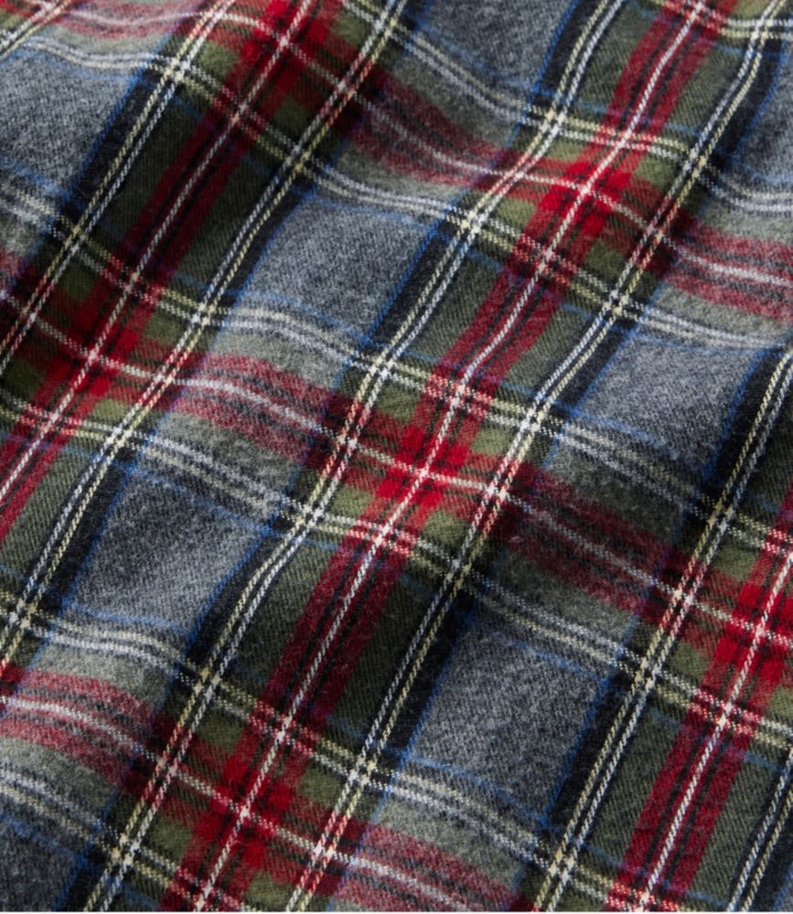 Men's Sherpa-Lined Scotch Plaid Shirt, Slightly Fitted
