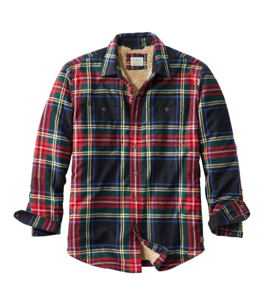 Ll bean flannel lined shirts mens best sale