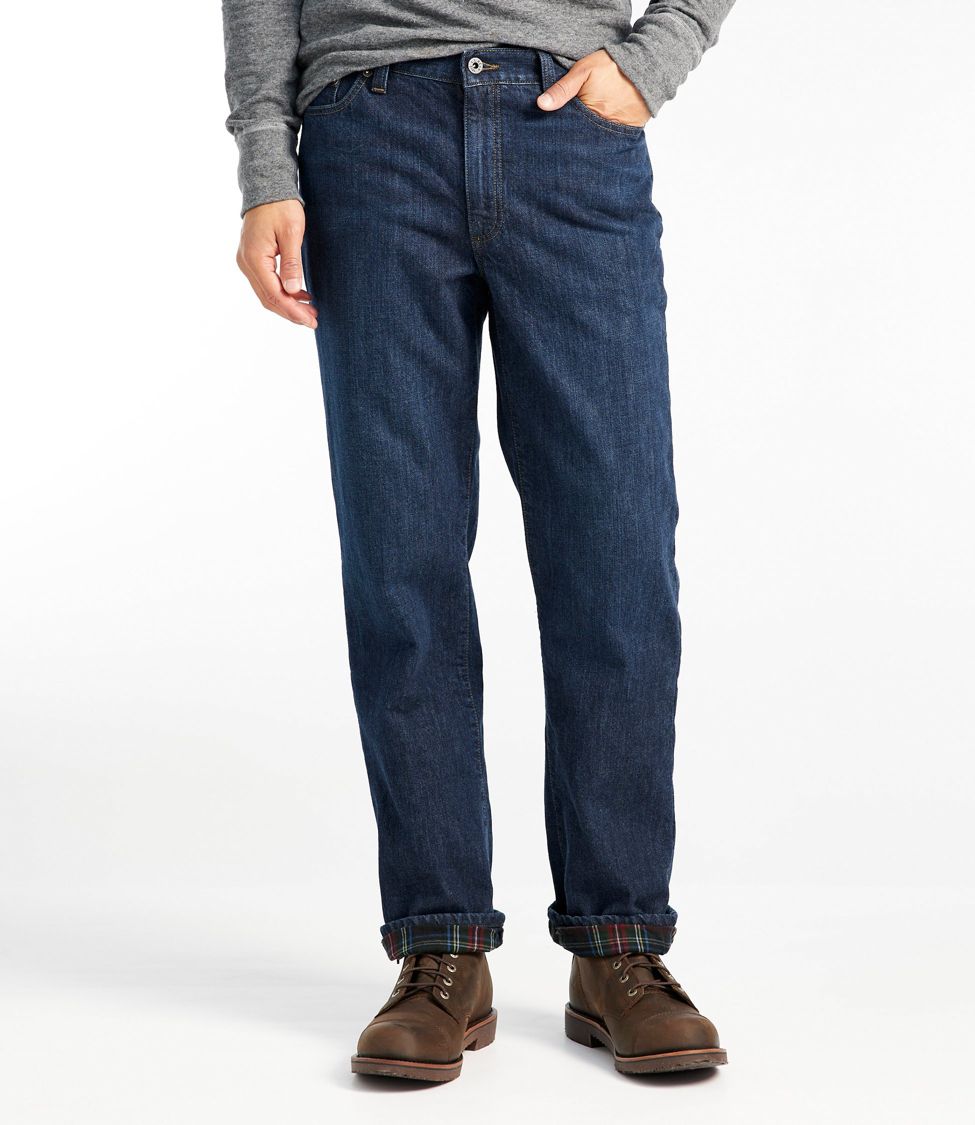 Men's Double L® Jeans, Classic Fit, Flannel-Lined at L.L. Bean