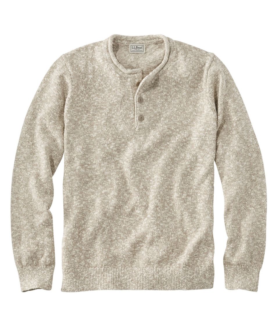 Cotton Ragg Sweater, Rollneck Henley, Slightly Fitted | Sweatshirts ...