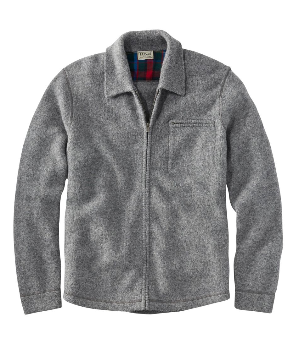 Men's Vintage Shetland Wool Sweater, Full Zip | Sweatshirts & Fleece at ...