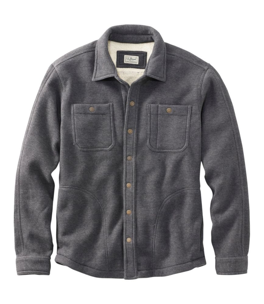 mens fleece button up shirt