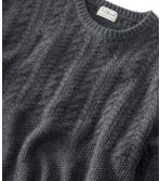 Washable Lambswool Sweaters, Mixed Stitch Crewneck