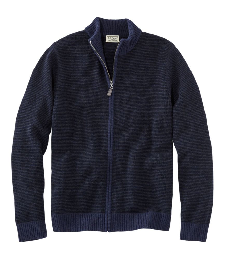 Washable Merino Wool Sweater, Full Zip