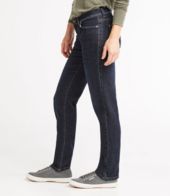 Women's L.L.Bean Performance Stretch Jeans, Low-Rise Straight-Leg