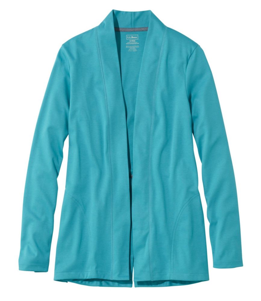 Women's Pima Cotton Open Cardigan, SplitBack Shirts & Tops at L.L.Bean