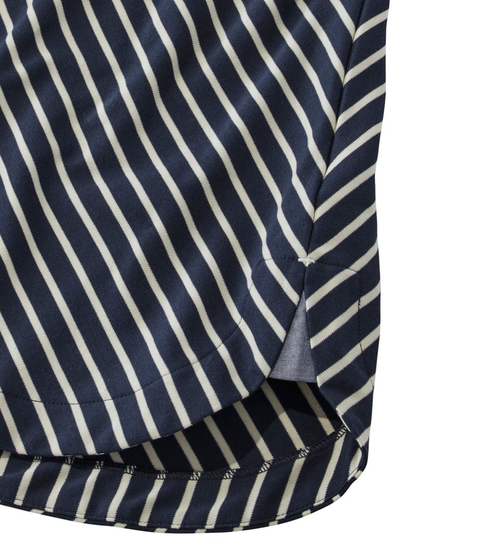 Women's Pima Cotton Tee, V-Neck Tunic Stripe | Shirts & Tops at L.L.Bean