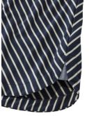 Women's Pima Cotton Tee, V-Neck Tunic Stripe