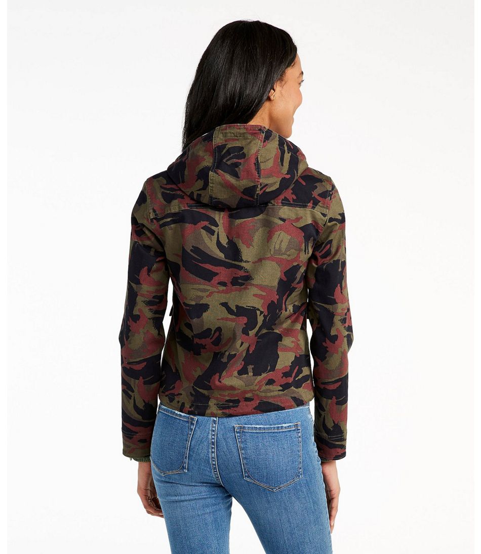 Women's Signature Cropped Utility Hoodie, Print | Women's at L.L.Bean