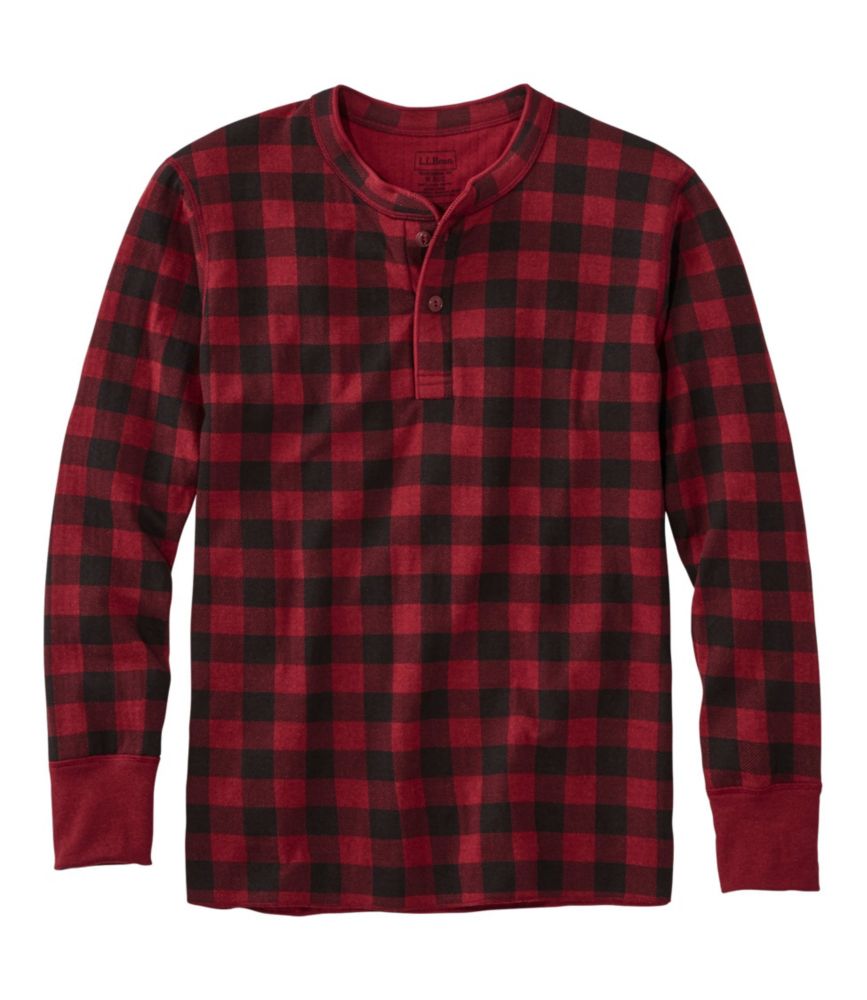 Men's TwoLayer River Driver's Shirt, Print Henley Shirts at L.L.Bean
