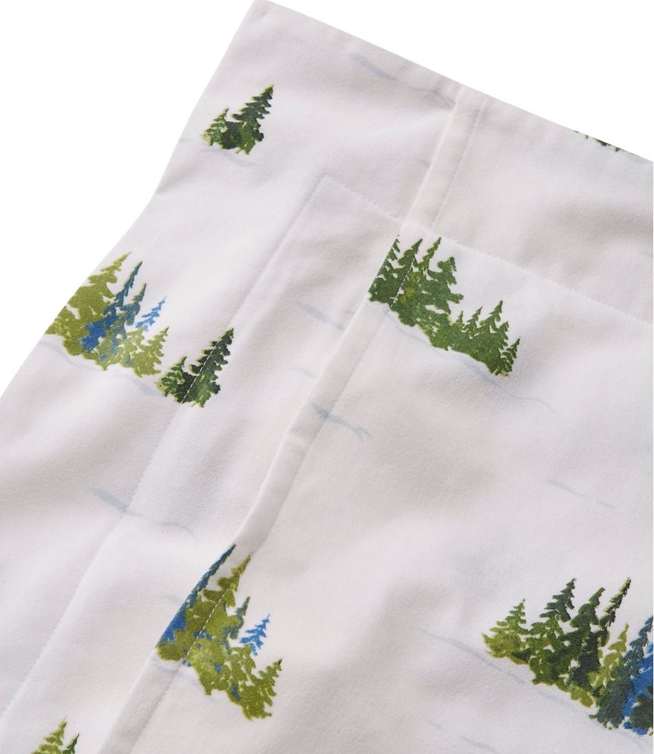 Treeline Print Flannel Comforter Cover Collection