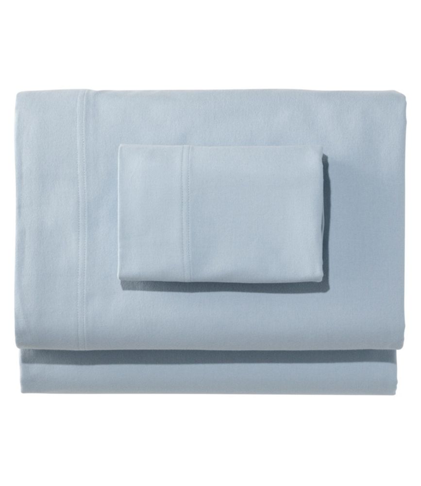 Organic Flannel Sheet Collection, Foggy Blue, small image number 1