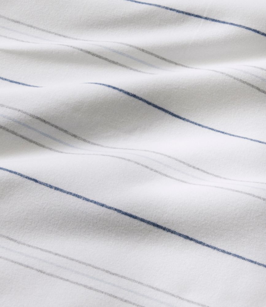 Organic Flannel Sheet Collection, Stripe, Sea Salt, small image number 4