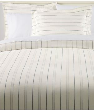 Organic Flannel Comforter Cover Collection, Stripe