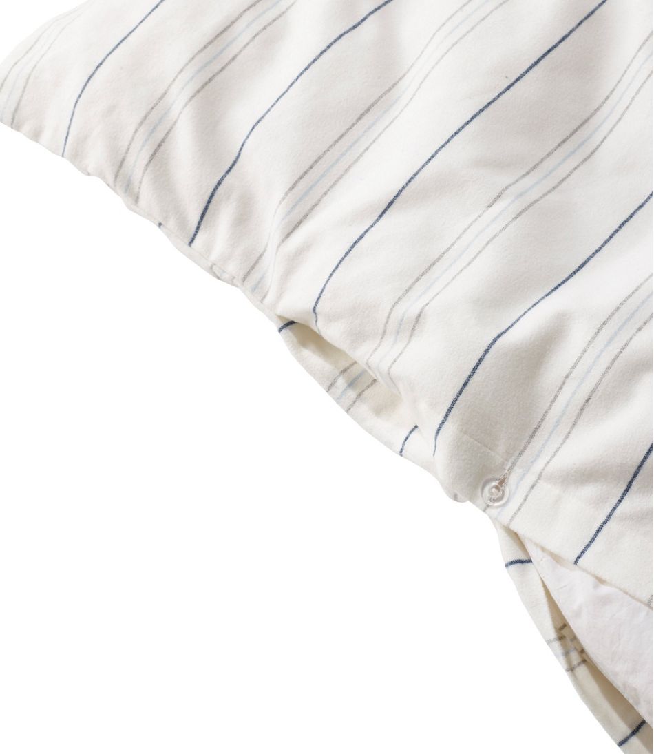 Organic Flannel Comforter Cover Collection Stripe