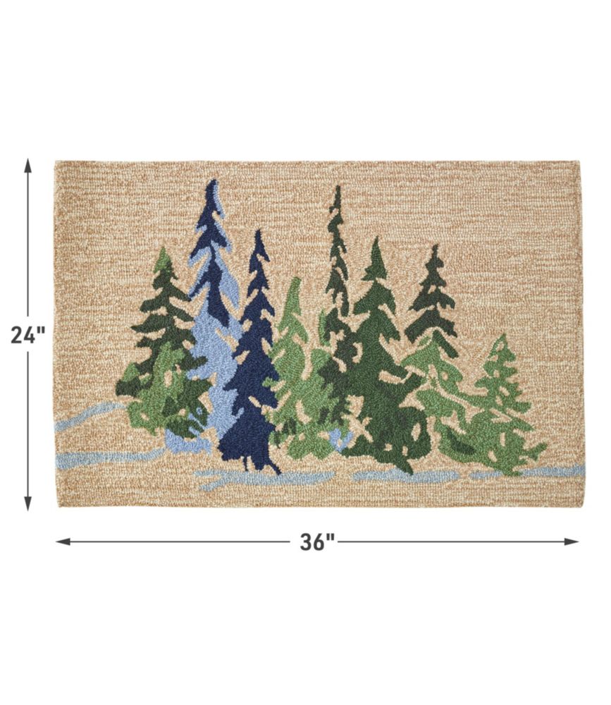 Indoor/Outdoor Vacationland Rug, Treeline | Indoor at L.L.Bean
