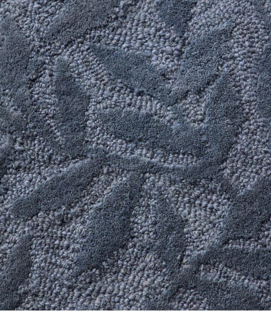Wool Hearth Rug, Crescent, Leaf