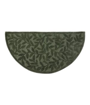 Wool Hearth Rug, Crescent, Leaf