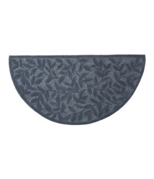 Wool Hearth Rug, Crescent, Leaf