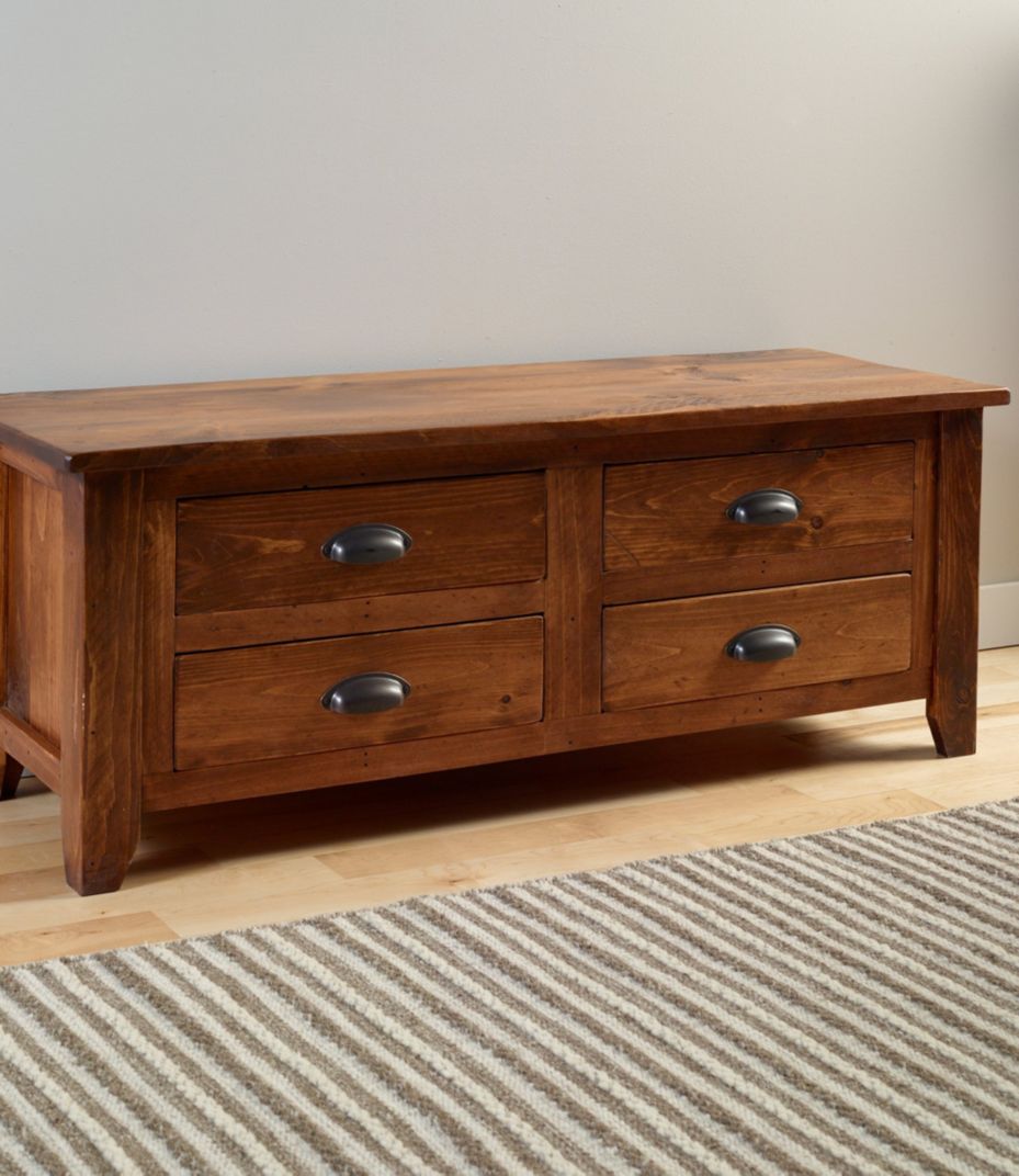 Rustic Wooden Storage Bench