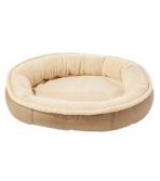 Round bolster hot sale dog bed