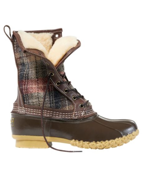 shearling lined bean boots