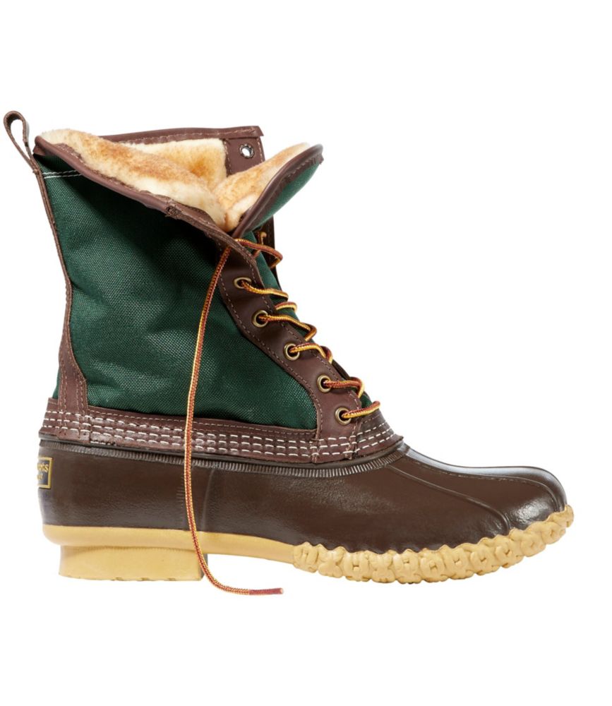 shearling bean boots