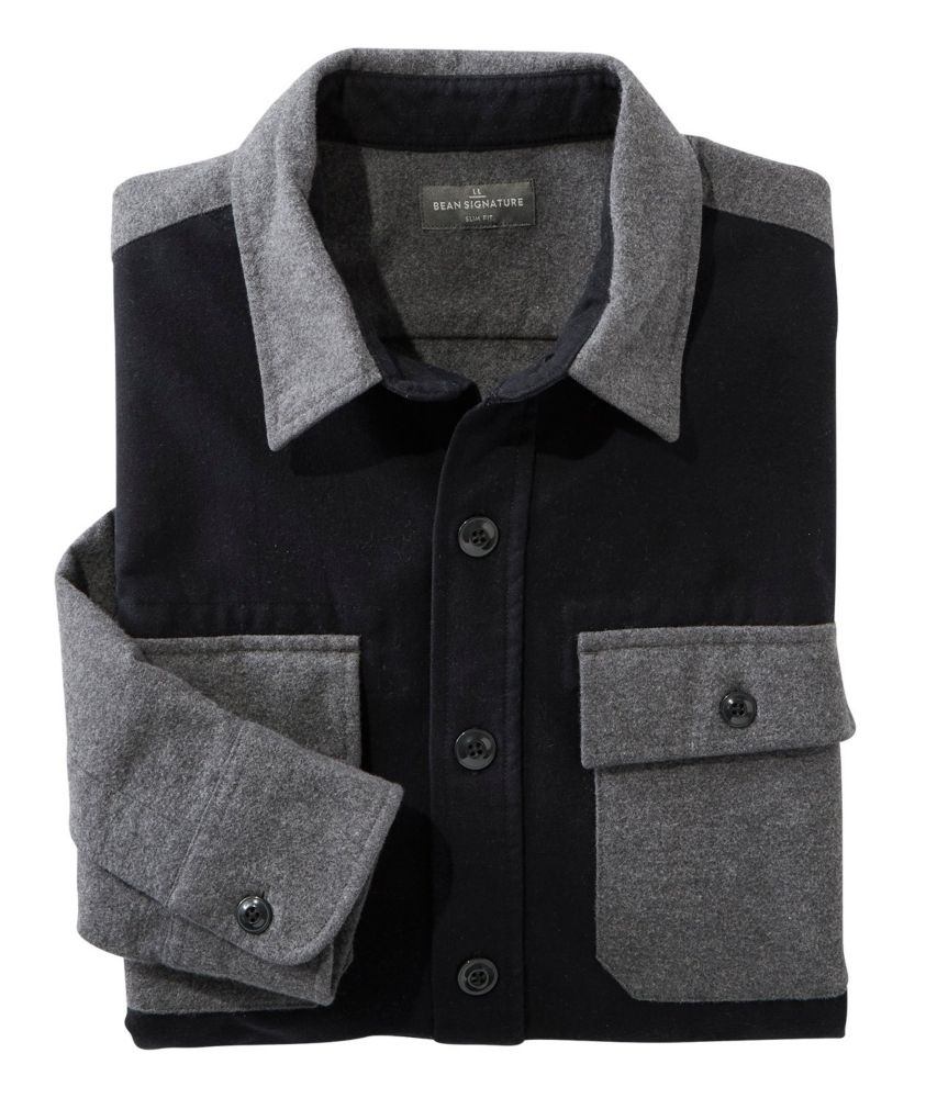 Men's Signature 1933 Chamois Cloth Shirt, Slim Fit Colorblock | Shirts & Tops at L.L.Bean