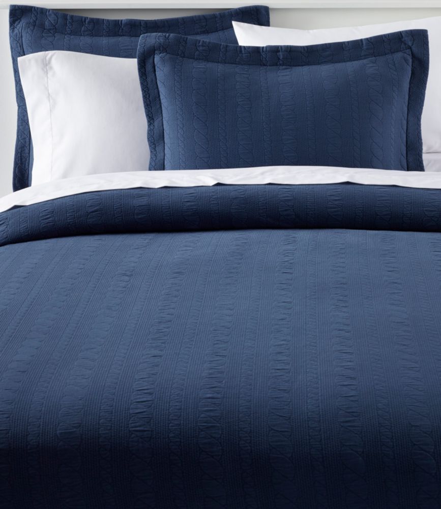 Cable Stitched Matelasse Bedspread Home Goods at L.L.Bean