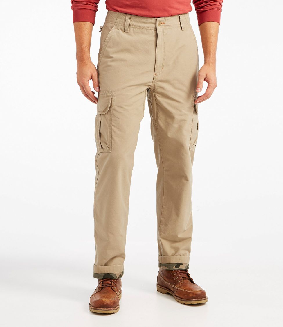 Lined store cargo pants