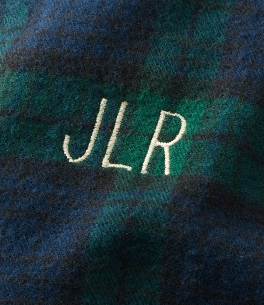 Women's Scotch Plaid Flannel Robe, Bean of Freeport Natural, small image number 7