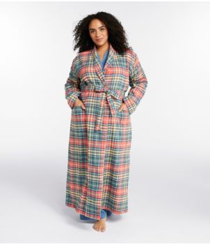Women's Scotch Plaid Flannel Robe