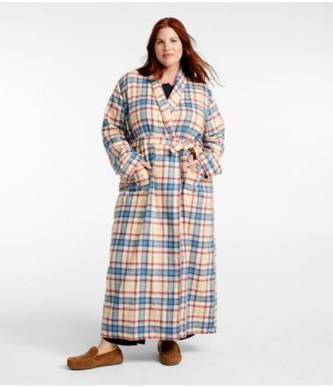 Women's Sherpa-Lined Flannel Robe