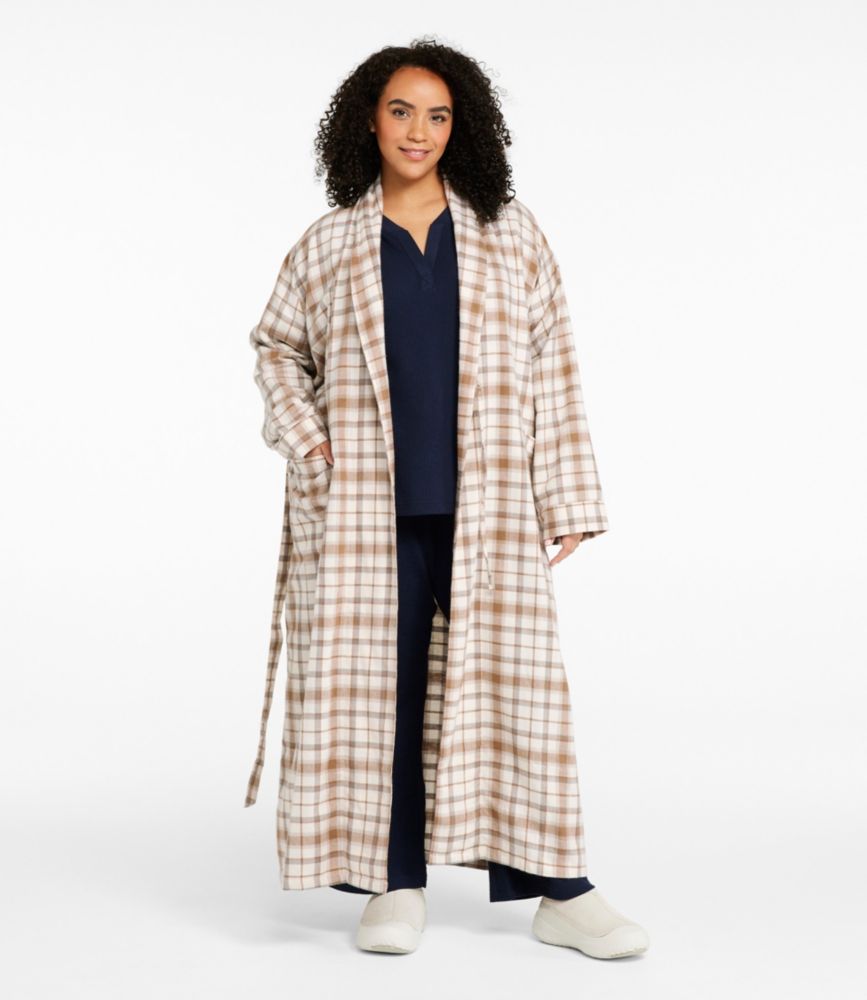 Women's Scotch Plaid Flannel Robe