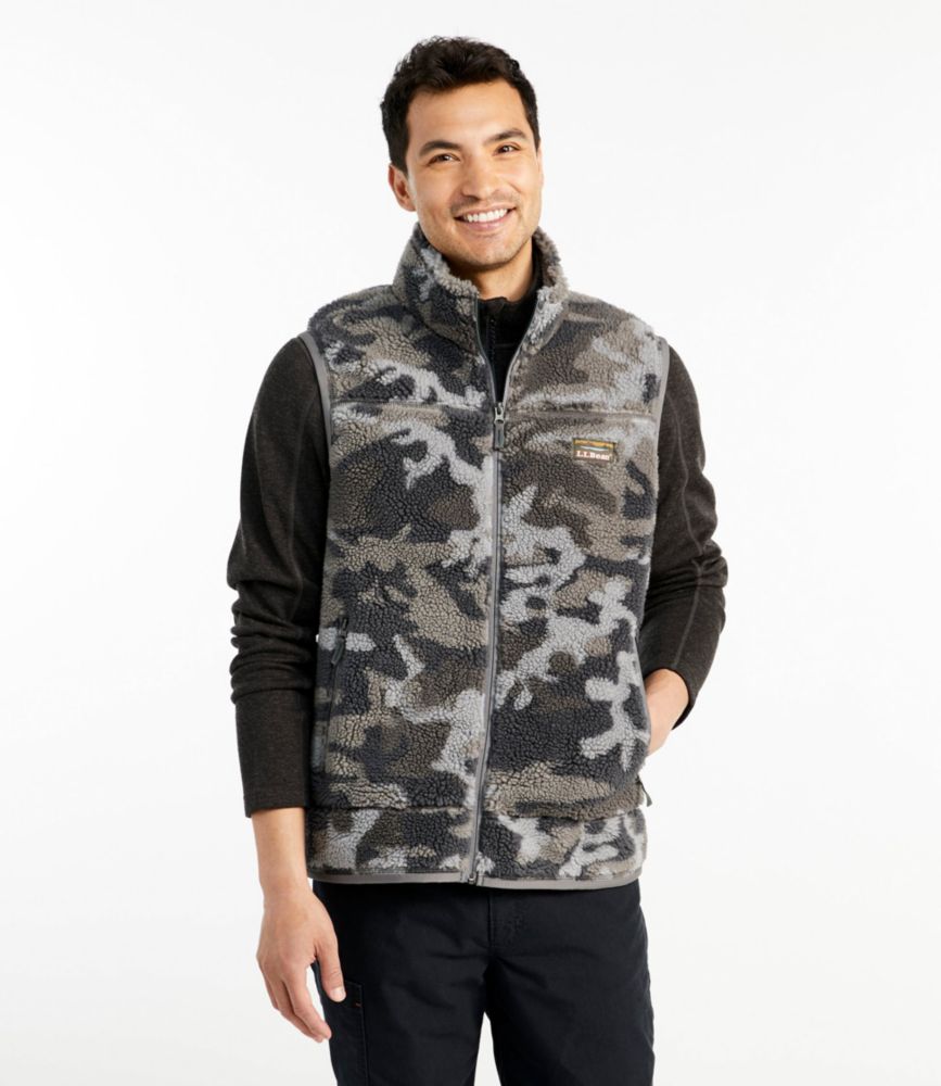 fleece camo vest