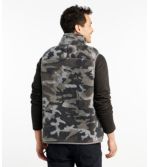 Men's Mountain Pile Fleece Vest, Camouflage