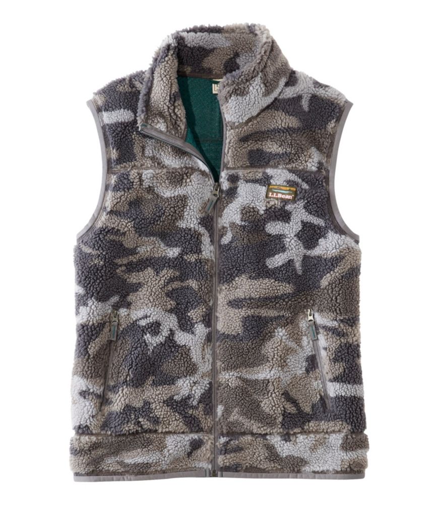 fleece camo vest