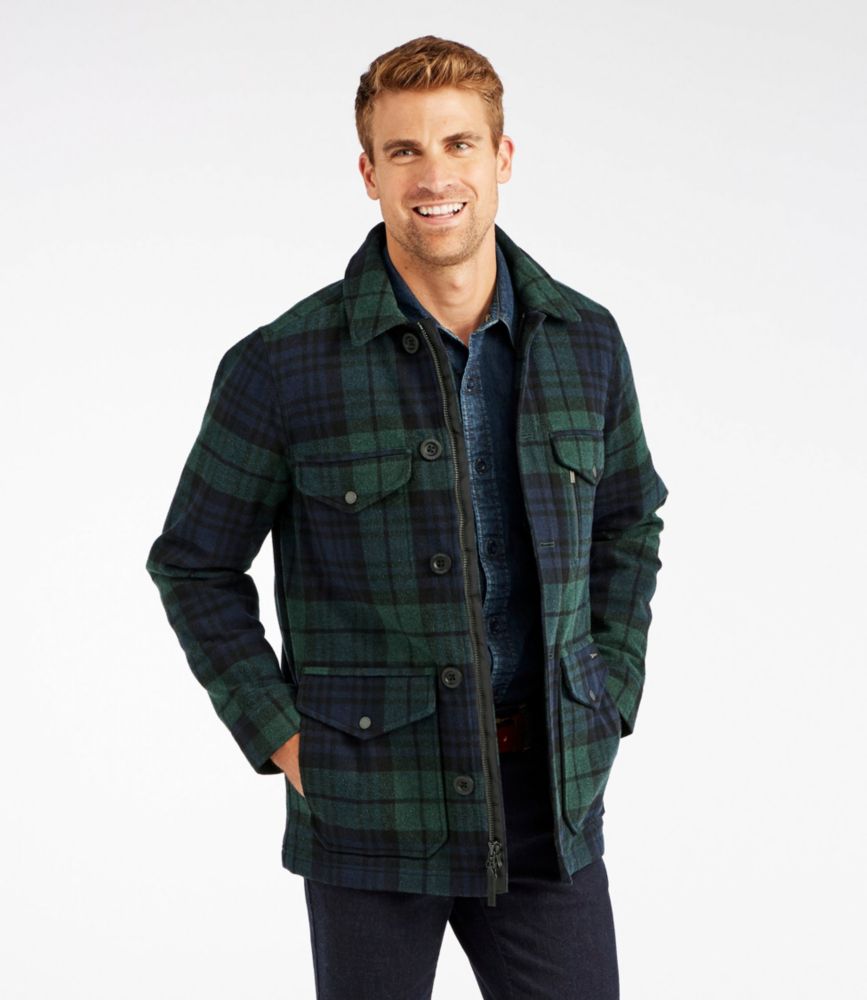 mens insulated plaid jacket