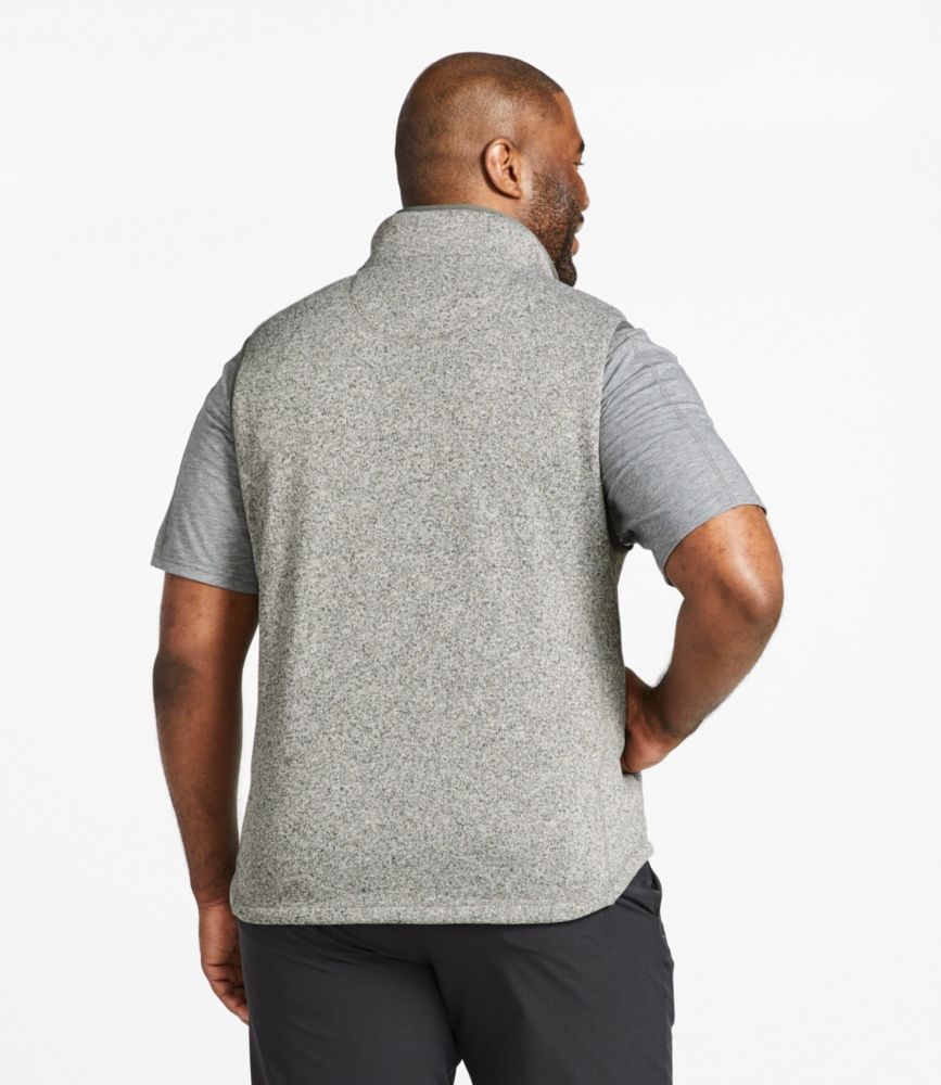 Men's Bean's Sweater Fleece Vest, Grey Heather, small image number 5