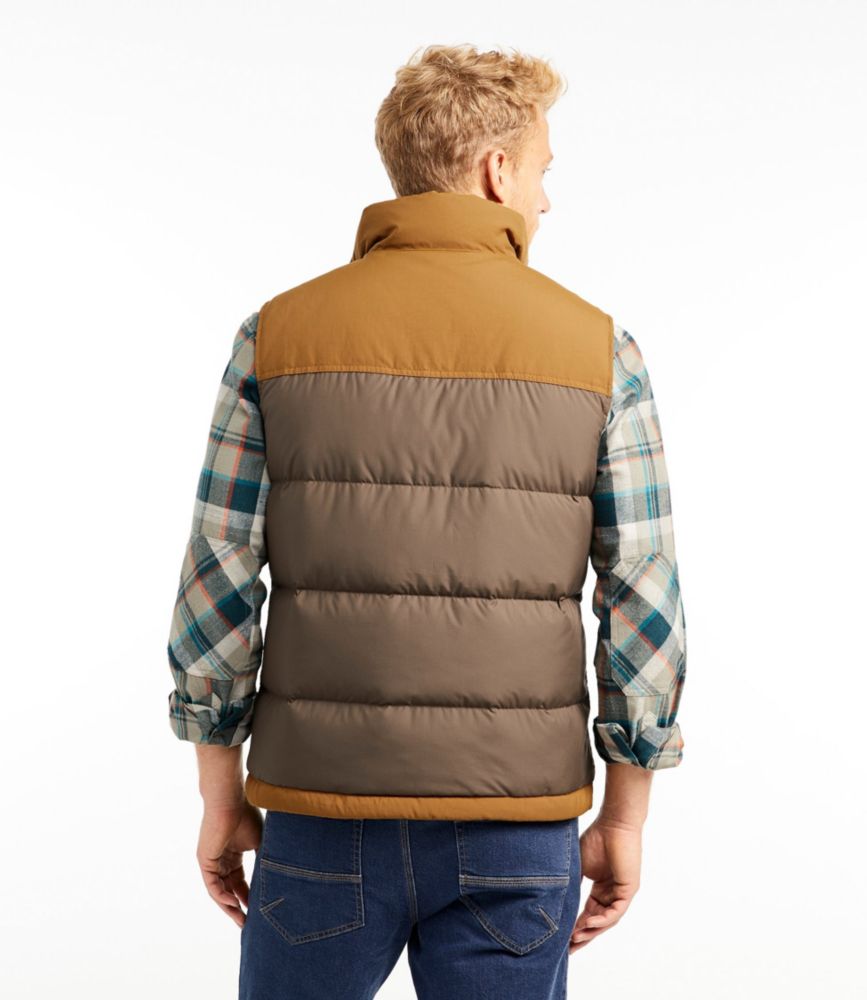 Men's Mountain Classic Down Vest, Colorblock, Dark Cinder/Saddle, small image number 3