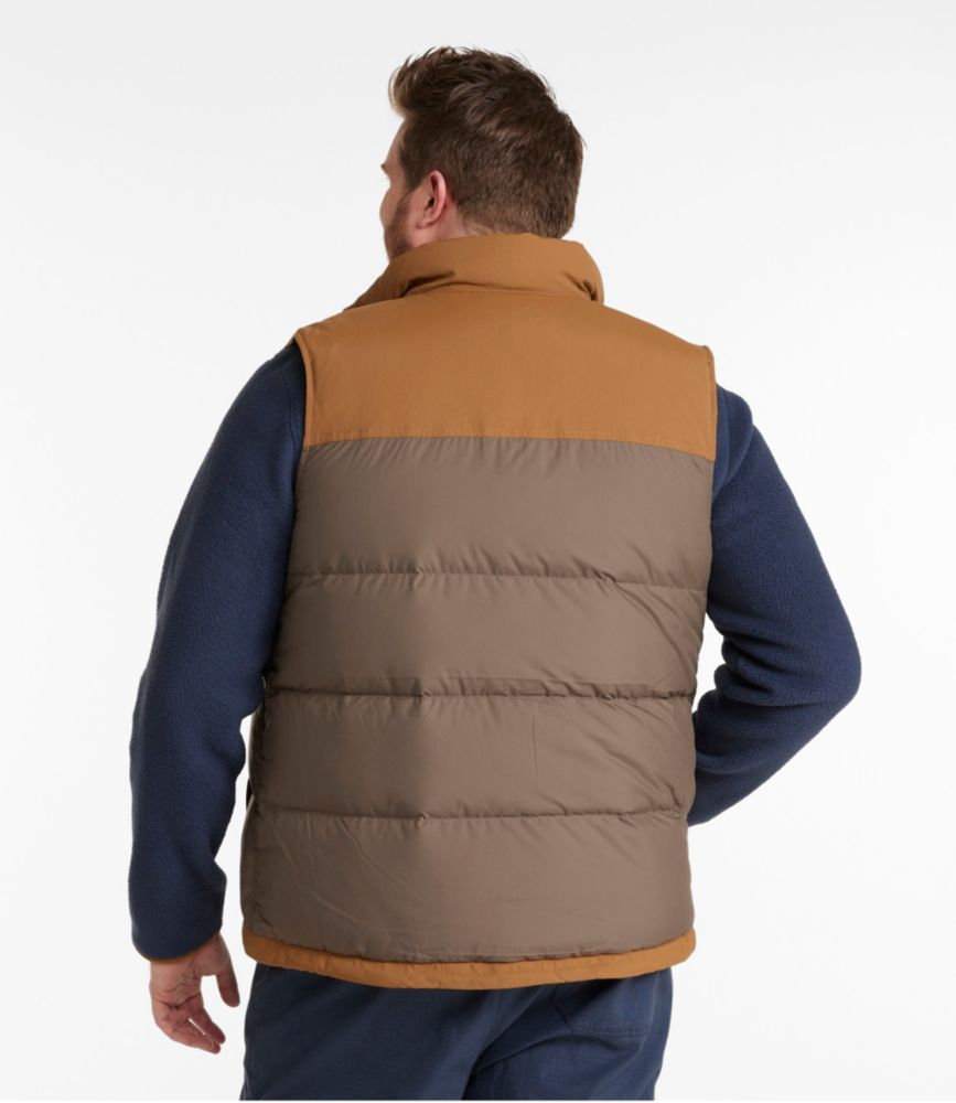 Men's Mountain Classic Down Vest, Colorblock, Dark Cinder/Saddle, small image number 5