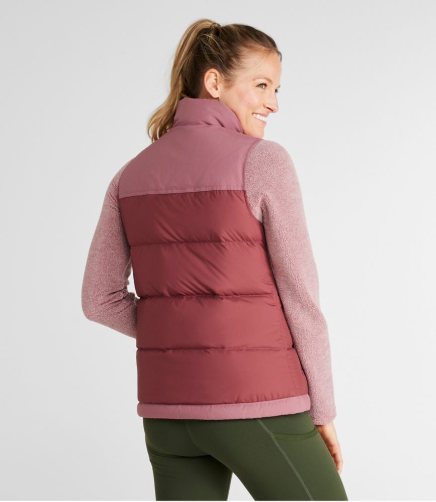 Women's Mountain Classic Down Vest, Colorblock, Burgundy/Light Rosewood, small image number 3