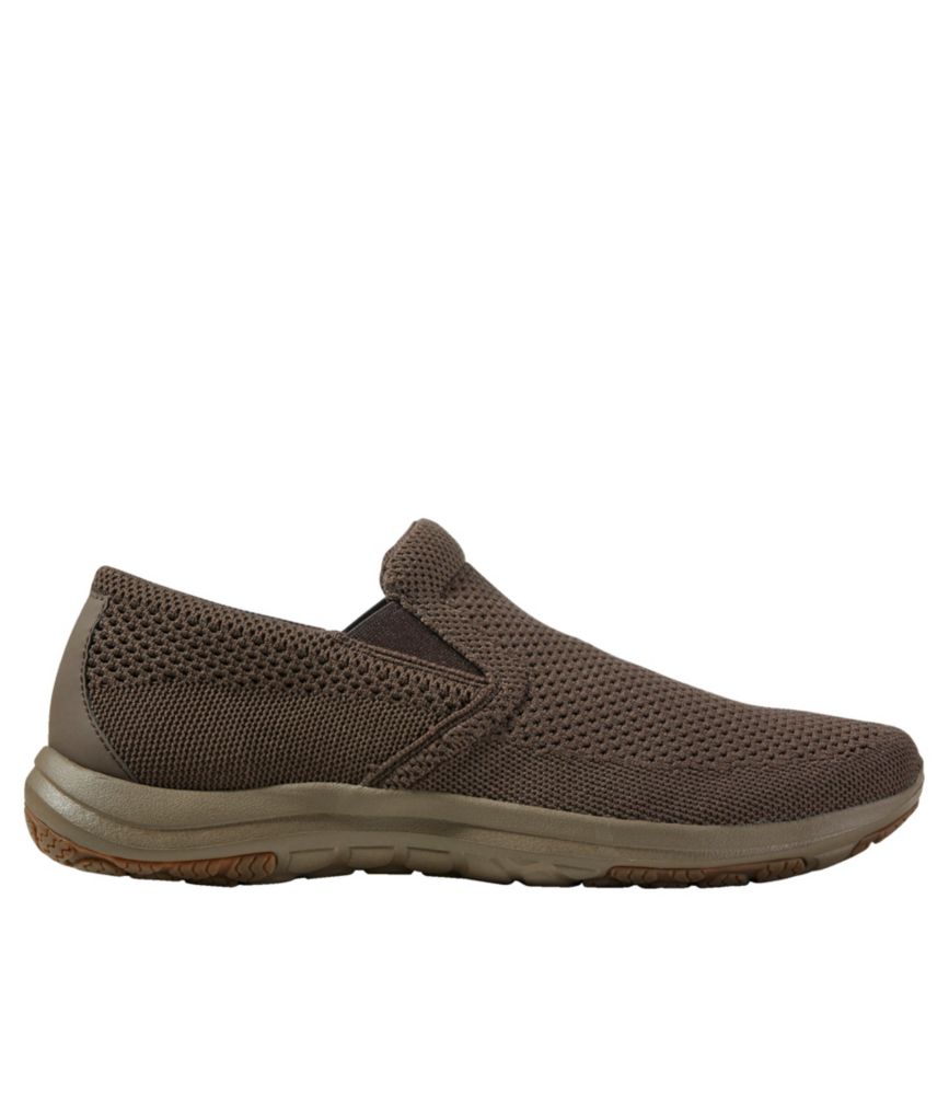 Men's Comfort Mocs, Ventilated Slip-On, Brown, small image number 1