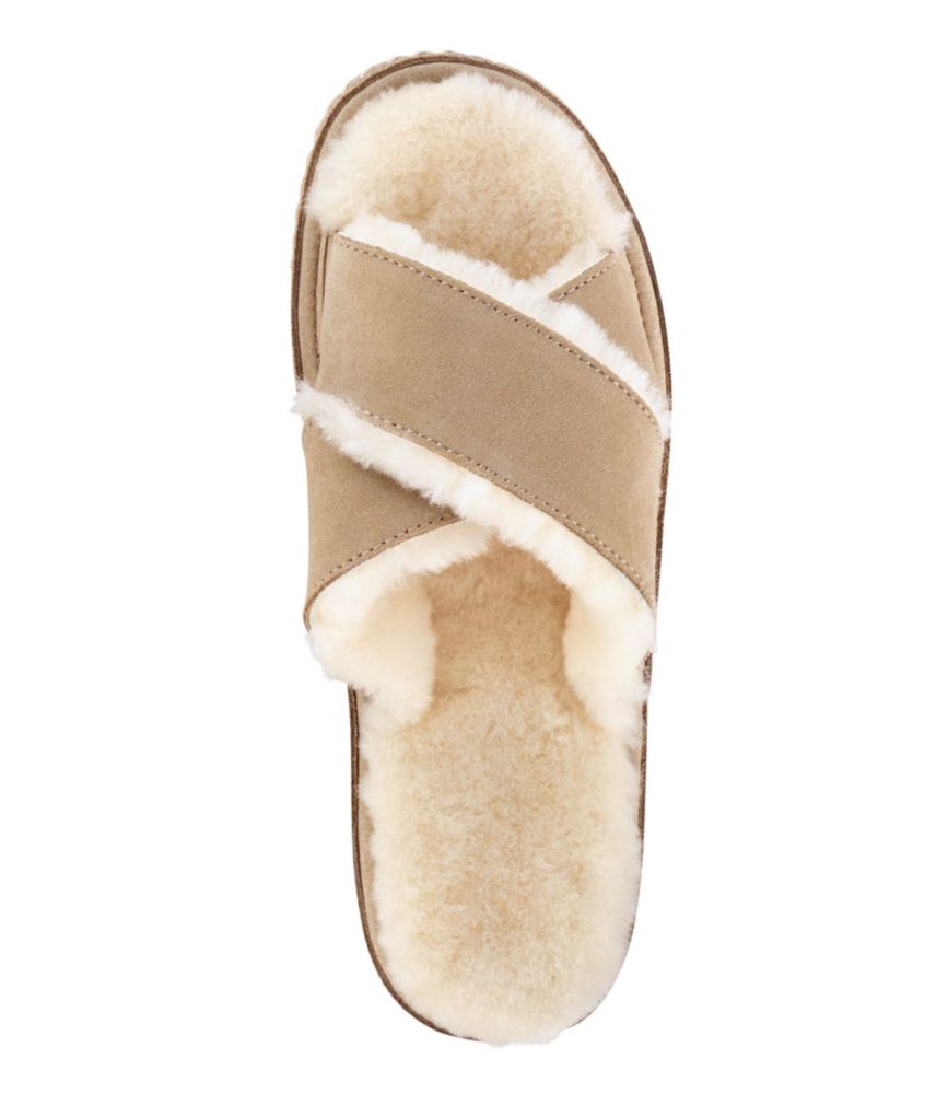 ll bean shearling flip flops