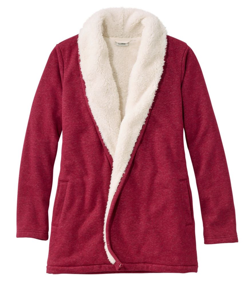 ll bean sherpa lined cardigan